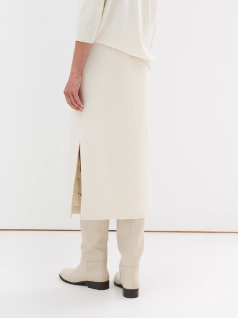 Юбка-карандаш из вареной шерсти