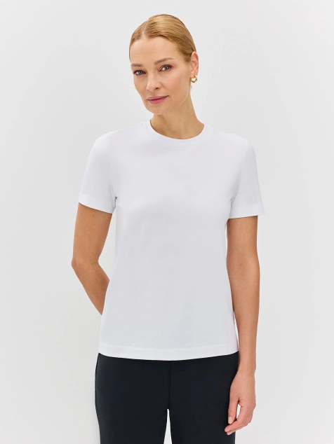 Базовая футболка из хлопка и модала