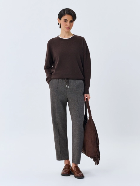 Трикотажные брюки с узором Herringbone