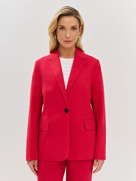 Яркий льняной жакет