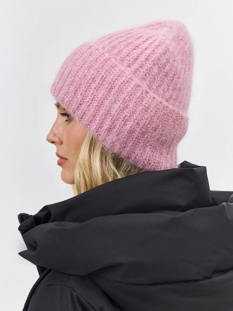 Теплая шапка с ангорой