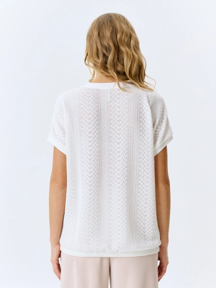 Ажурный вязаный джемпер 