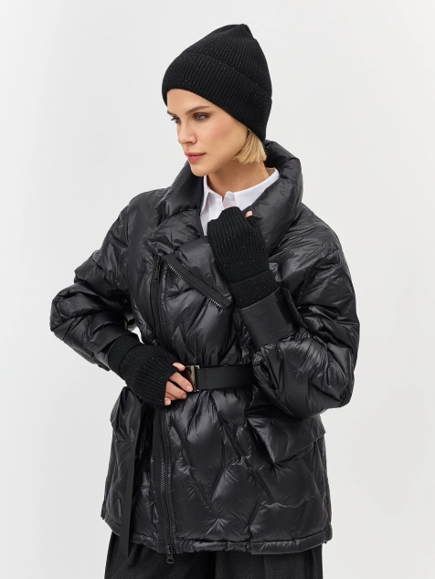 Вязаные митенки