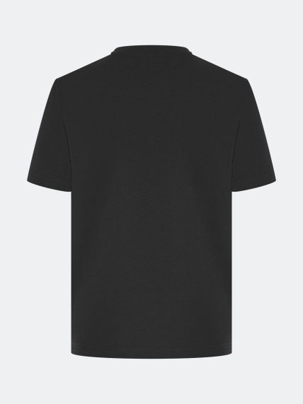 Футболка с мерцающей вышивкой и принтом