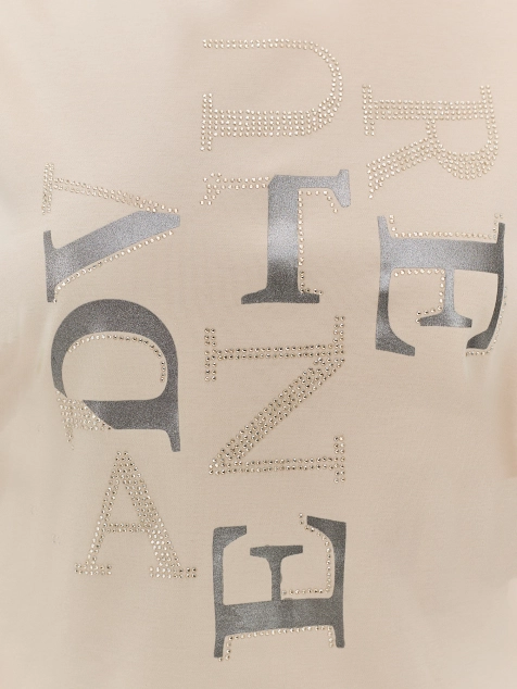 Футболка с шрифтовым принтом