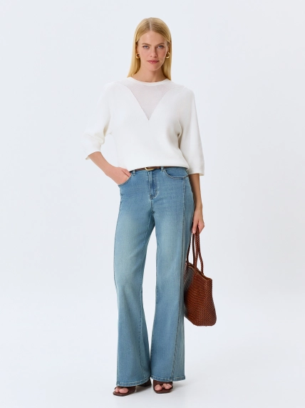 Джинсы Boot cut c деликатной варкой