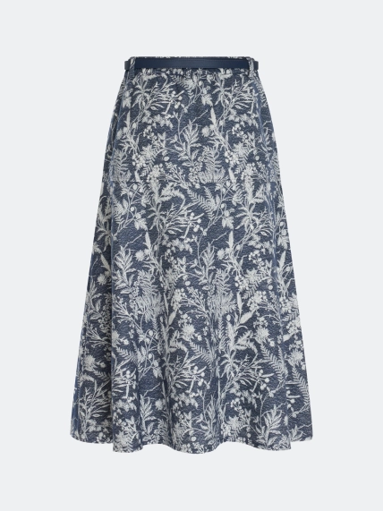 Юбка из жаккардового денима