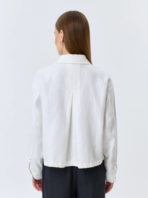 Жакет из тенселя и льна