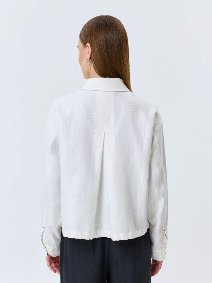 Жакет из тенселя и льна