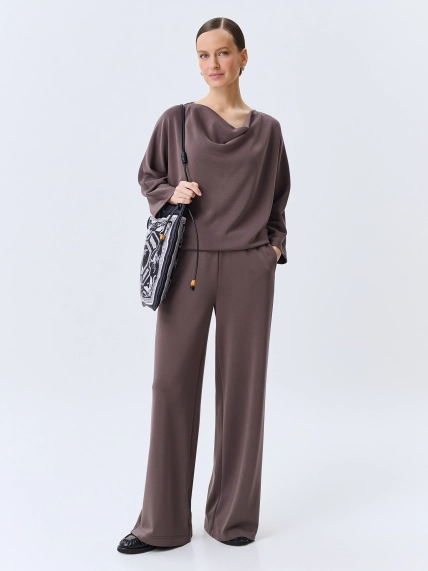 Прямые брюки из мягкого модала