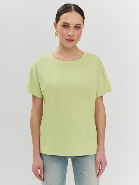 Футболка из 100% хлопка в ярком цвете лайм