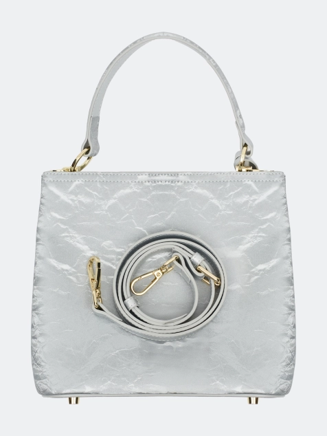 Сумка из кожи с деликатным переливом