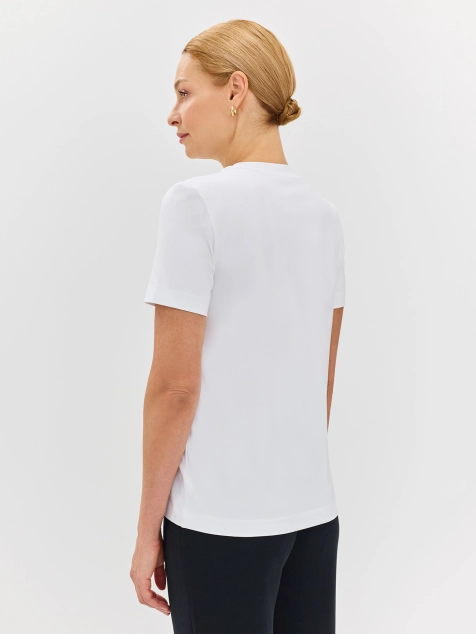 Базовая футболка из хлопка и модала