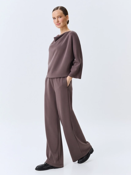 Прямые брюки из мягкого модала