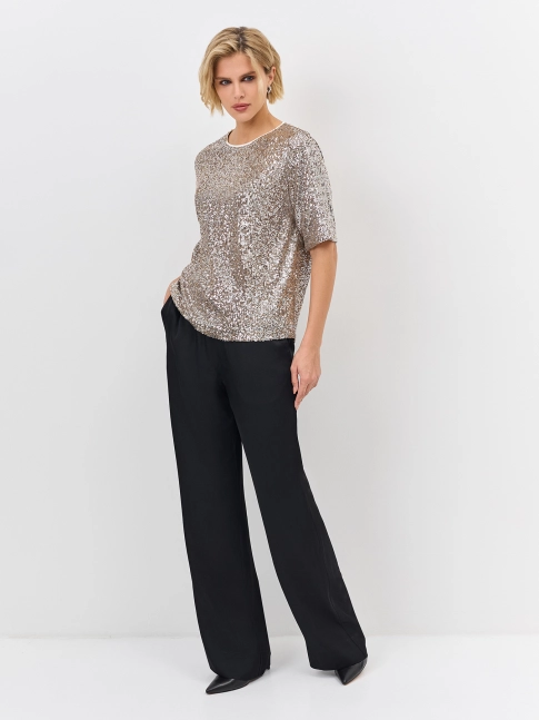 Свободные брюки из шелковистой вискозы