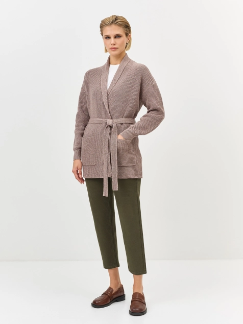 Вязаный кардиган из 100% хлопка