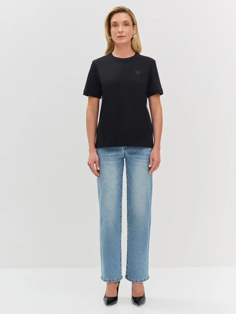 Базовая футболка из мерсеризованного хлопка