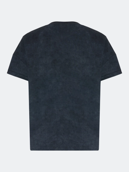 Футболка с фактурной мерцающей вышивкой 