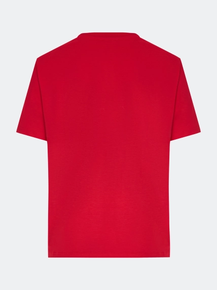 Яркая футболка из мерсеризованного хлопка