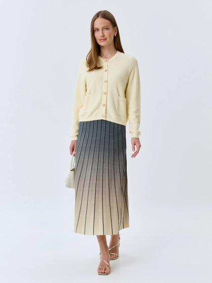 Вязаная юбка с градиентным принтом