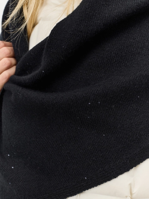 Вязаная косынка с ангорой