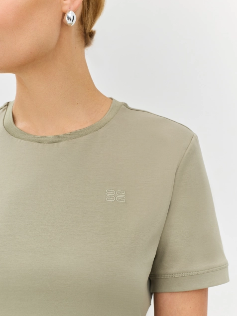 Базовая футболка из мерсеризованного хлопка