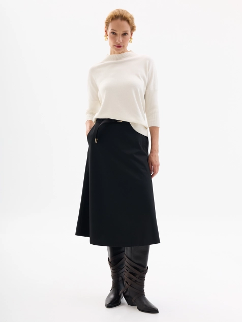 Элегантная юбка-трапеция
