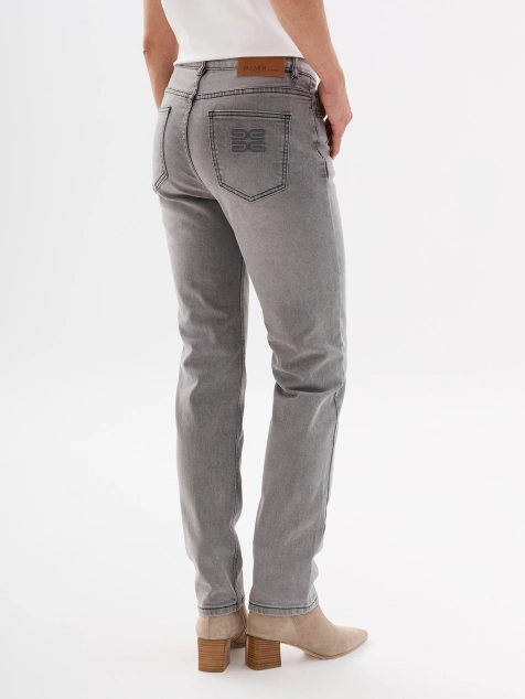 Эластичные джинсы с винтажной варкой