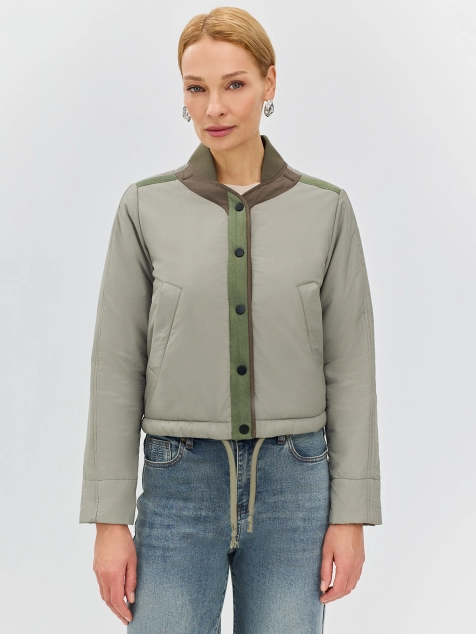 Укороченная куртка-бомбер