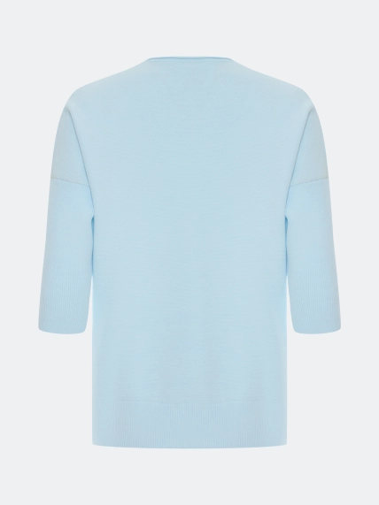 Джемпер с пайетками из модала