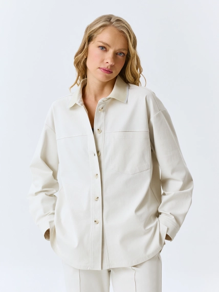 Жакет-рубашка из трикотажа