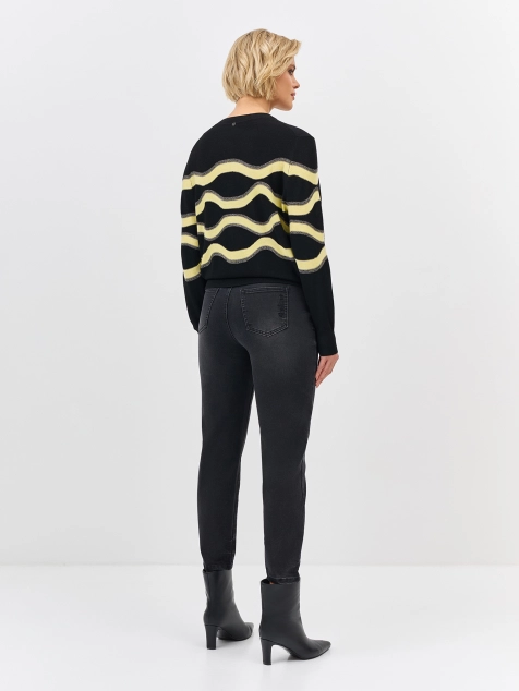 Укороченные джинсы с деликатной варкой