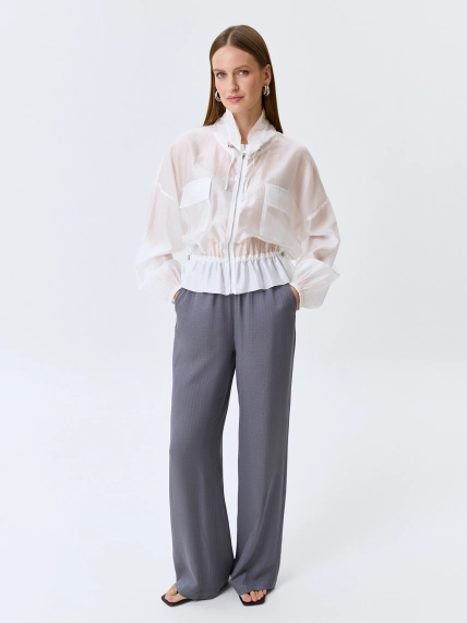 Жаккардовые брюки из 100% вискозы