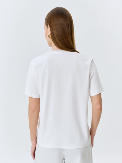 Футболка с принтом из хлопка