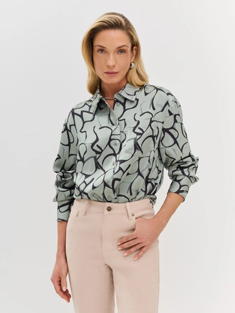 Блузка с графичным принтом