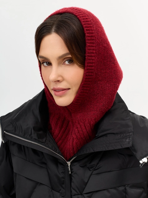 Мягкий капор с шерстью