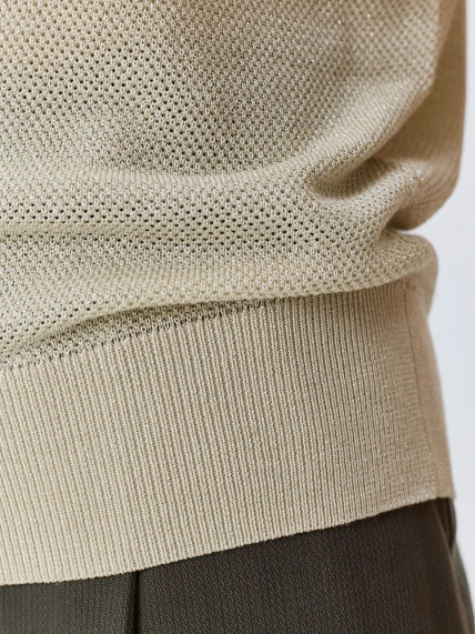 Ажурный джемпер из смесового тенселя