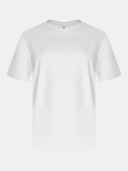 Футболка с мерцающими пайетками