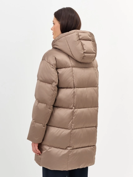 Укороченное пальто со съемным капюшоном