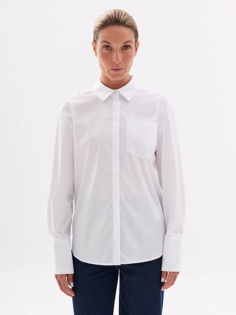 Классическая блузка с объемными рукавами