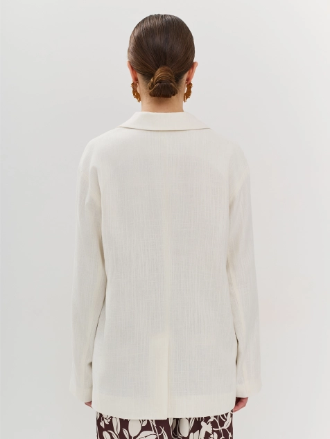 Жакет из смесового льна