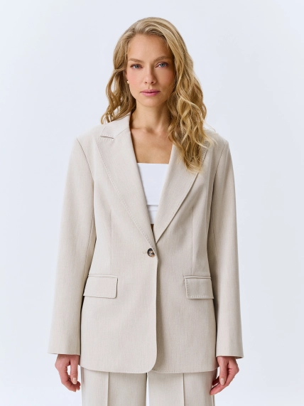 Однобортный жакет из смесовой вискозы