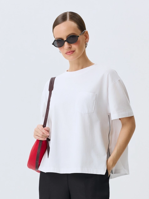 Футболка из 100% мерсеризованного хлопка