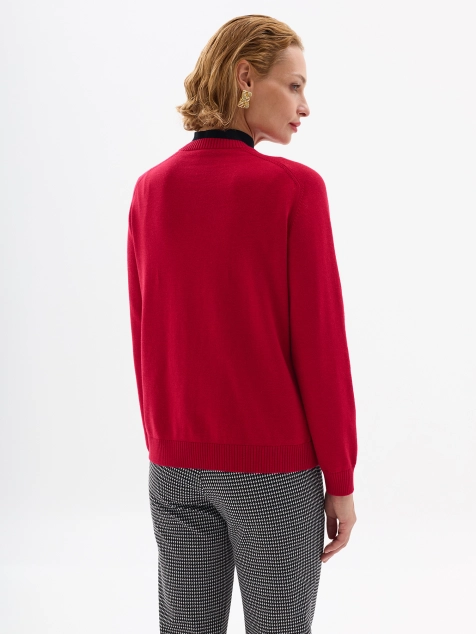 Яркий джемпер с кашемиром