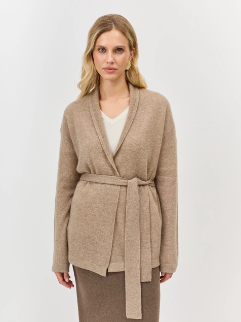 Вязаный кардиган из 100% кашемира