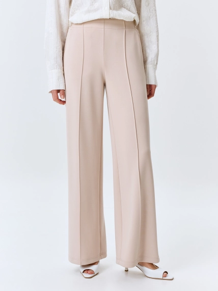 Брюки из мягкого модала с застроченными стрелками