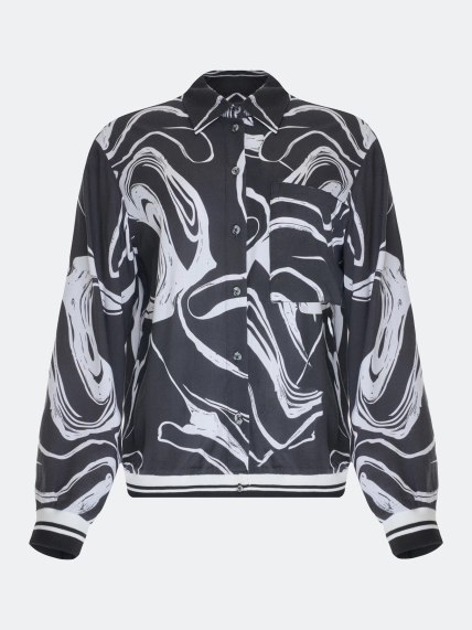 Блузка с графичным принтом