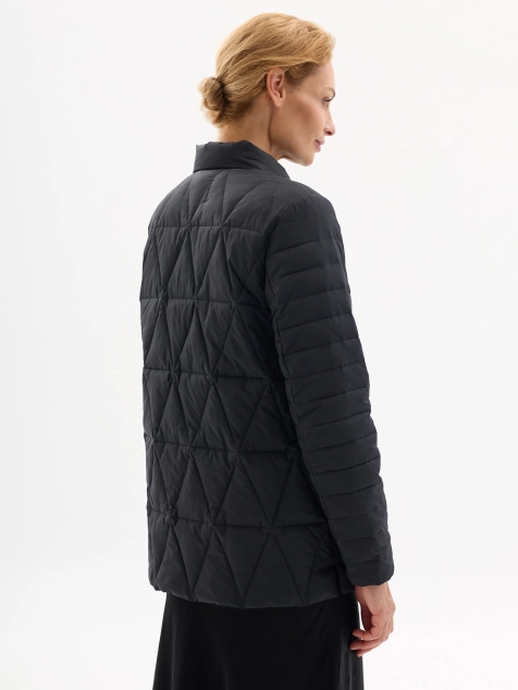 Осенняя куртка с ромбовидной стежкой