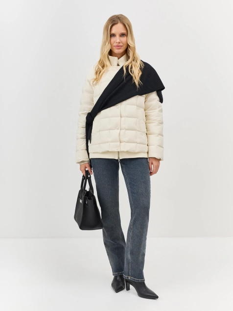 Вязаная косынка с ангорой