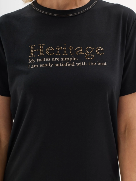 Футболка с шрифтовым принтом